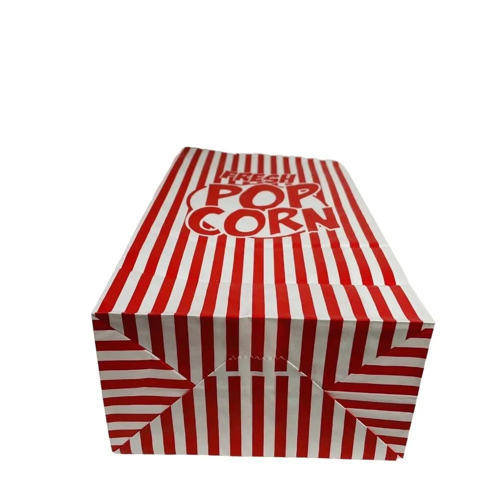 Essentials Paper Popcorn Bags Concessions Parties Movie Night 4 Packs W 38 Total